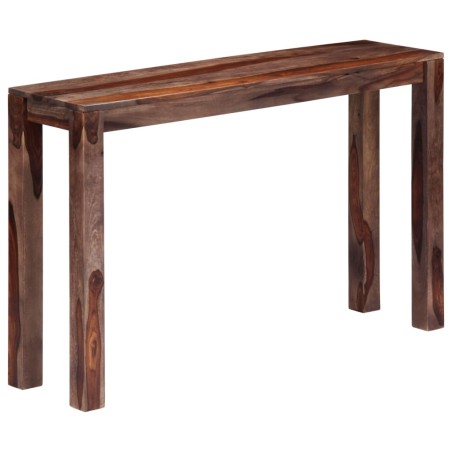 Tavolo Consolle Grigio 120x30x76 cm Legno Massello di Sheesham