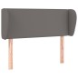 Testiera ad Orecchio Grigia 83x23x78/88 cm in Similpelle