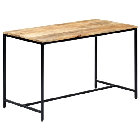 Tavolo da Pranzo 120x60x75 cm in Legno Massello di Mango Grezzo