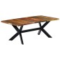 Tavolo da Pranzo 200x100x75 cm in Legno Massello di Recupero Tavolo da Pranzo 200x100x75 cm in Legno Massello di Recupero