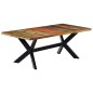 Tavolo da Pranzo 200x100x75 cm in Legno Massello di Recupero Tavolo da Pranzo 200x100x75 cm in Legno Massello di Recupero