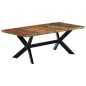 Tavolo da Pranzo 200x100x75 cm in Legno Massello di Recupero Tavolo da Pranzo 200x100x75 cm in Legno Massello di Recupero
