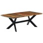 Tavolo da Pranzo 200x100x75 cm in Legno Massello di Recupero Tavolo da Pranzo 200x100x75 cm in Legno Massello di Recupero