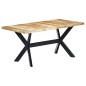 Tavolo da Pranzo 160x80x75 cm in Legno Massello di Mango Tavolo da Pranzo 160x80x75 cm in Legno Massello di Mango