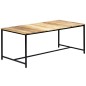 Tavolo da Pranzo 180x90x75 cm in Legno Massello di Mango Grezzo Tavolo da Pranzo 180x90x75 cm in Legno Massello di Mango Grezzo