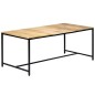 Tavolo da Pranzo 180x90x75 cm in Legno Massello di Mango Grezzo Tavolo da Pranzo 180x90x75 cm in Legno Massello di Mango Grezzo