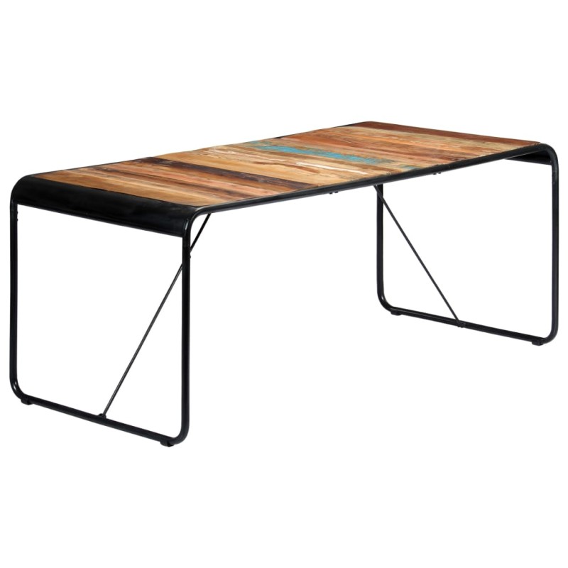 Tavolo da Pranzo 180x90x76 cm in Legno Massello di Recupero Tavolo da Pranzo 180x90x76 cm in Legno Massello di Recupero