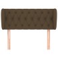 vidaXL Testiera ad Orecchio Marrone Scuro 93x23x78/88 cm in Tessuto vidaXL Testiera ad Orecchio Marrone Scuro 93x23x78/88 cm in Tessuto