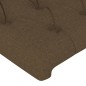 vidaXL Testiera ad Orecchio Marrone Scuro 93x23x78/88 cm in Tessuto vidaXL Testiera ad Orecchio Marrone Scuro 93x23x78/88 cm in Tessuto