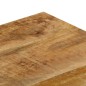Tavolino da Caffè 100x50x35cm Legno Massello di Mango e Acciaio Tavolino da Caffè 100x50x35cm Legno Massello di Mango e Acciaio