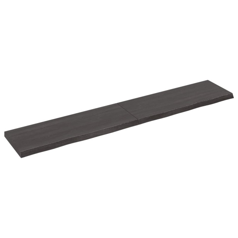 Ripiano Muro Grigio Scuro 160x30x4 cm Massello Rovere Trattato Ripiano Muro Grigio Scuro 160x30x4 cm Massello Rovere Trattato