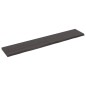 Ripiano Muro Grigio Scuro 160x30x4 cm Massello Rovere Trattato Ripiano Muro Grigio Scuro 160x30x4 cm Massello Rovere Trattato