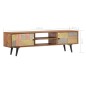 vidaXL Mobile Porta TV 140x30x40 cm in Legno Massello di Acacia vidaXL Mobile Porta TV 140x30x40 cm in Legno Massello di Acacia