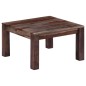 Tavolino da Caffè Grigio 60x60x35cm Legno Massello di Sheesham Tavolino da Caffè Grigio 60x60x35cm Legno Massello di Sheesham