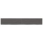 Ripiano Muro Grigio Scuro 200x30x4 cm Massello Rovere Trattato