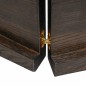 Ripiano Muro Grigio Scuro 200x30x4 cm Massello Rovere Trattato