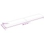 Ripiano Muro Grigio Scuro 200x30x4 cm Massello Rovere Trattato