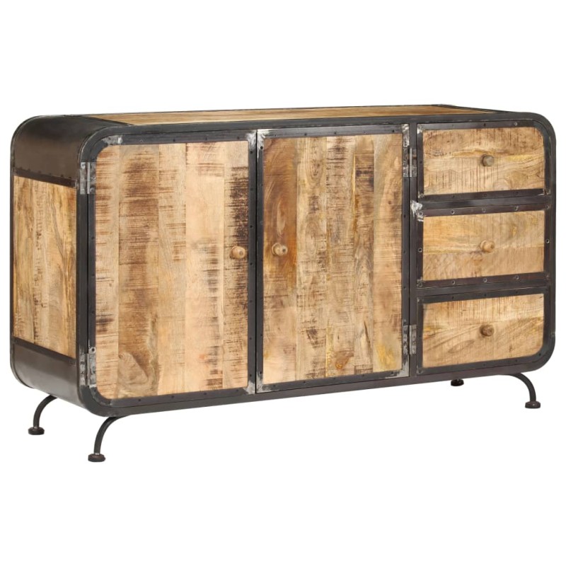 Credenza 140x40x80 cm Legno Massello di Mango Credenza 140x40x80 cm Legno Massello di Mango