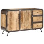 Credenza 140x40x80 cm Legno Massello di Mango Credenza 140x40x80 cm Legno Massello di Mango