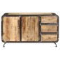 Credenza 140x40x80 cm Legno Massello di Mango Credenza 140x40x80 cm Legno Massello di Mango