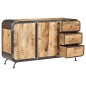Credenza 140x40x80 cm Legno Massello di Mango Credenza 140x40x80 cm Legno Massello di Mango