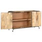 Credenza 140x40x80 cm Legno Massello di Mango Credenza 140x40x80 cm Legno Massello di Mango