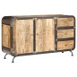 Credenza 140x40x80 cm Legno Massello di Mango Credenza 140x40x80 cm Legno Massello di Mango