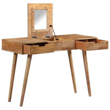 vidaXL Toletta da Trucco 112x45x76 cm Legno Massello di Mango