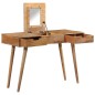 vidaXL Toletta da Trucco 112x45x76 cm Legno Massello di Mango vidaXL Toletta da Trucco 112x45x76 cm Legno Massello di Mango