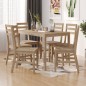vidaXL Set da Pranzo 7 pz in Legno Massello di Acacia vidaXL Set da Pranzo 7 pz in Legno Massello di Acacia