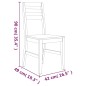 vidaXL Set da Pranzo 7 pz in Legno Massello di Acacia vidaXL Set da Pranzo 7 pz in Legno Massello di Acacia