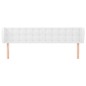 Testiera ad Orecchio Bianca 163x23x78/88cm in Similpelle Testiera ad Orecchio Bianca 163x23x78/88cm in Similpelle