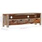 Mobile Porta TV in Legno Massello di Sheesham 130x30x40 cm Mobile Porta TV in Legno Massello di Sheesham 130x30x40 cm