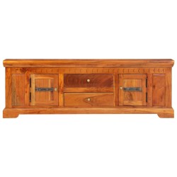 Mobile Porta TV 119x30x40 cm in Legno Massello di Acacia