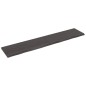 Ripiano Muro Grigio Scuro 200x40x4 cm Massello Rovere Trattato