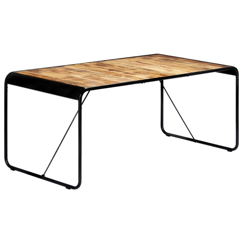 Tavolo da Pranzo 180x90x76 cm Legno Massello di Mango Grezzo Tavolo da Pranzo 180x90x76 cm Legno Massello di Mango Grezzo