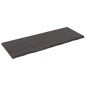 Ripiano Muro Grigio Scuro 160x60x4 cm Massello Rovere Trattato