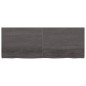Ripiano Muro Grigio Scuro 160x60x4 cm Massello Rovere Trattato