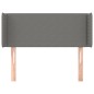 Testiera ad Orecchio Grigio Scuro 93x16x78/88 cm in Tessuto Testiera ad Orecchio Grigio Scuro 93x16x78/88 cm in Tessuto