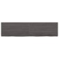Ripiano Muro Grigio Scuro 120x30x4 cm Massello Rovere Trattato Ripiano Muro Grigio Scuro 120x30x4 cm Massello Rovere Trattato