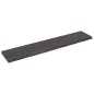 vidaXL Ripiano Marrone Scuro 200x40x(2-6) cm Massello Rovere Trattato