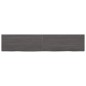 vidaXL Ripiano Marrone Scuro 200x40x(2-6) cm Massello Rovere Trattato