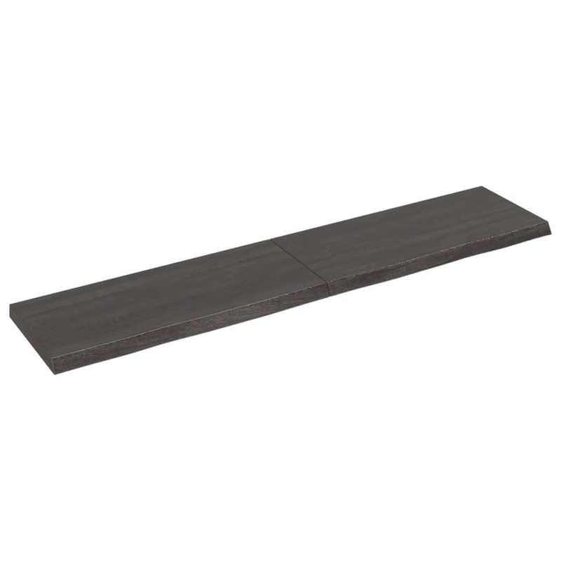 Ripiano Muro Grigio Scuro 140x30x4 cm Massello Rovere Trattato Ripiano Muro Grigio Scuro 140x30x4 cm Massello Rovere Trattato