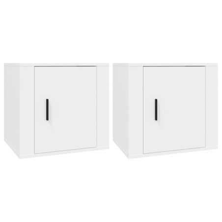vidaXL Comodini 2 pz Bianca 50x39x47 cm