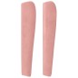 vidaXL Testiera ad Orecchio Rosa 203x23x118/128 cm in Velluto