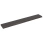 vidaXL Ripiano Marrone Scuro 200x30x(2-6) cm Massello Rovere Trattato vidaXL Ripiano Marrone Scuro 200x30x(2-6) cm Massello Rovere Trattato