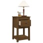 Comodini 2 pz Miele 40x35x61,5 cm in Legno Massello di Pino Comodini 2 pz Miele 40x35x61,5 cm in Legno Massello di Pino