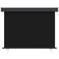 Tendalino Laterale per Balcone 117x250 cm Nero Tendalino Laterale per Balcone 117x250 cm Nero