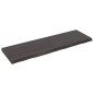vidaXL Ripiano Marrone Scuro 160x50x(2-6) cm Massello Rovere Trattato vidaXL Ripiano Marrone Scuro 160x50x(2-6) cm Massello Rovere Trattato