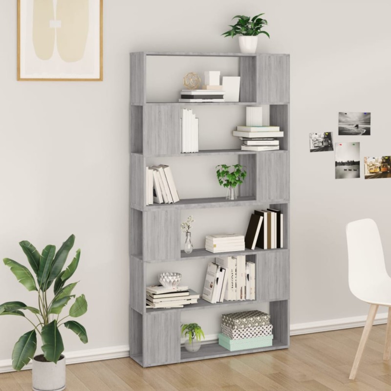 Libreria/Divisorio Grigio Sonoma 100x24x188 cm Libreria/Divisorio Grigio Sonoma 100x24x188 cm
